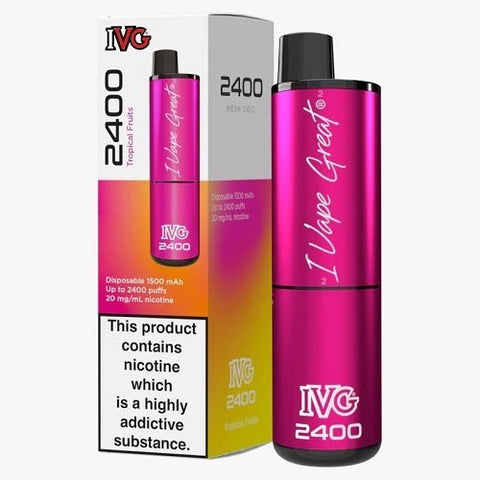 IVG 2400 Disposable Pod Device - Pack of 3 - Eliquid Base-Tropical Fruits