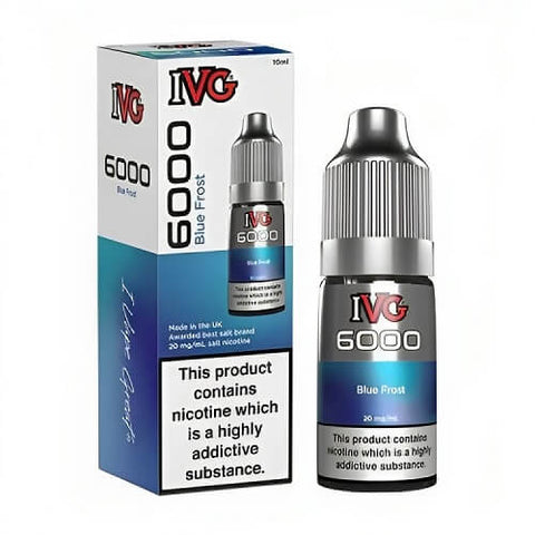 IVG 6000 10ml E-Liquid - Pack of 10 - Eliquid Base-Blue Frost