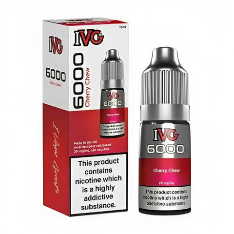 IVG 6000 10ml E-Liquid - Pack of 10 - Eliquid Base-Cherry Chew