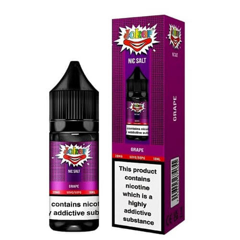 Joker Nic Salt 10ml E-liquid - Pack of 10 - Eliquid Base-Grape