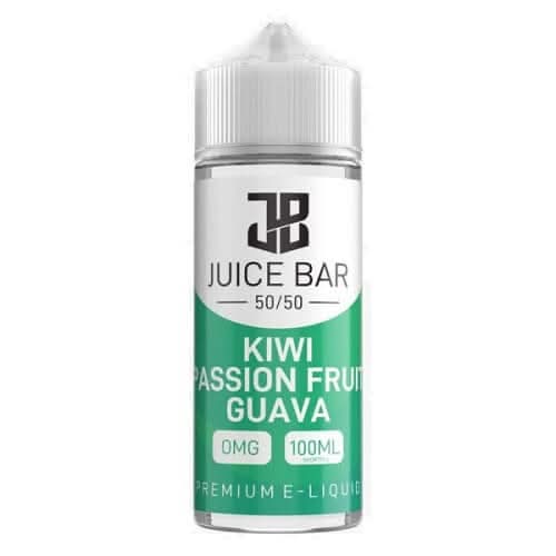 Juice Bar Shortfill 100ml E-Liquid -Kiwi Passion Fruit Guava