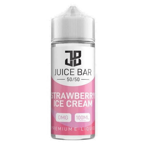 Juice Bar Shortfill 100ml E-Liquid - Eliquid Base-Strawberry Ice Cream