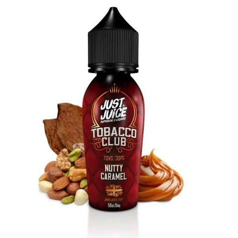 Just juice tobacco club 50ml shortfill E-liquid - Eliquid Base-Nutty Caramel