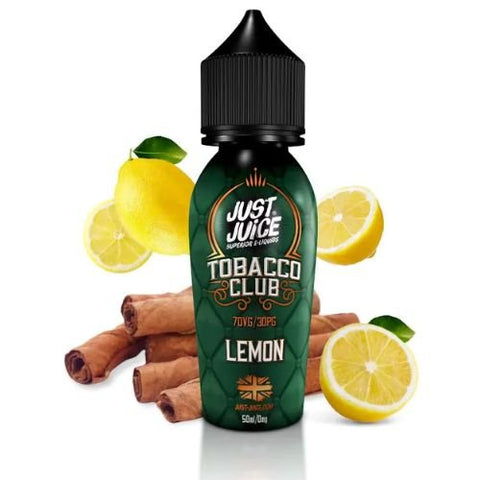 Just juice tobacco club 50ml shortfill E-liquid - Eliquid Base-Lemon