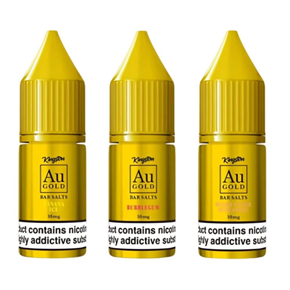 Kingston Au Gold Nic Salts 10ml E-Liquid - Pack of 10