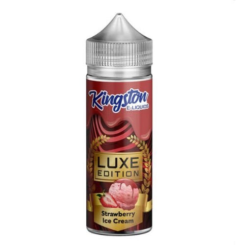 Kingston Luxe Edition 100ml Shortfill E-liquid - Eliquid Base-Strawberry Ice Cream