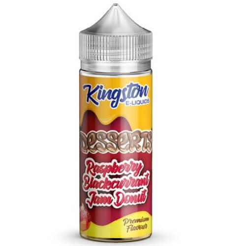 Kingston Shortfill 100ml E-Liquid  Dessert Range - Raspberry Blackcurrant Jam Donut