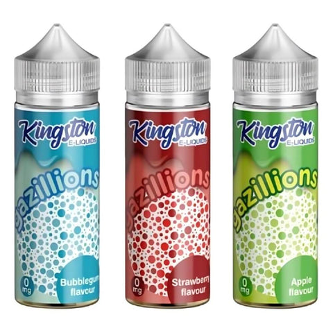 Kingston Shortfill 100ml E-Liquid | Gazillions Range | Buy 2 Get 1 Free - Eliquid Base-Apple