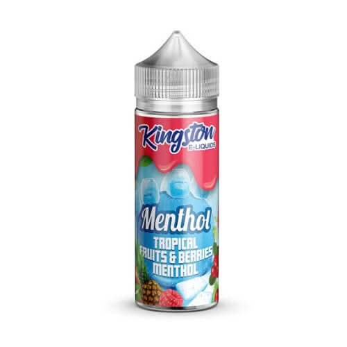 Kingston Shortfill 100ml E-Liquid  Menthol Range - Tropical Fruits & Berries Menthol