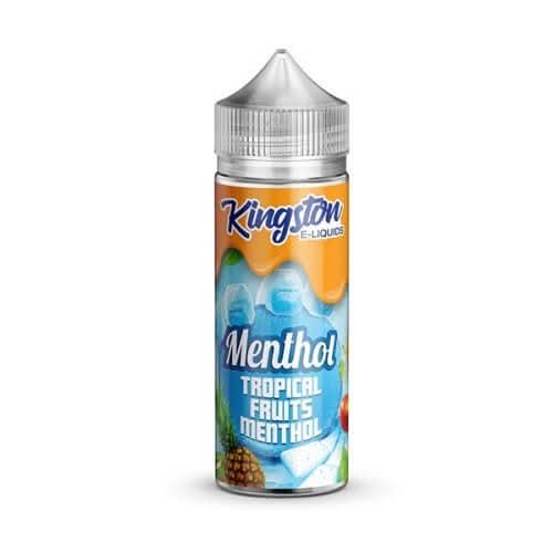 Kingston Shortfill 100ml E-Liquid  Menthol Range - Tropical Fruits Menthol