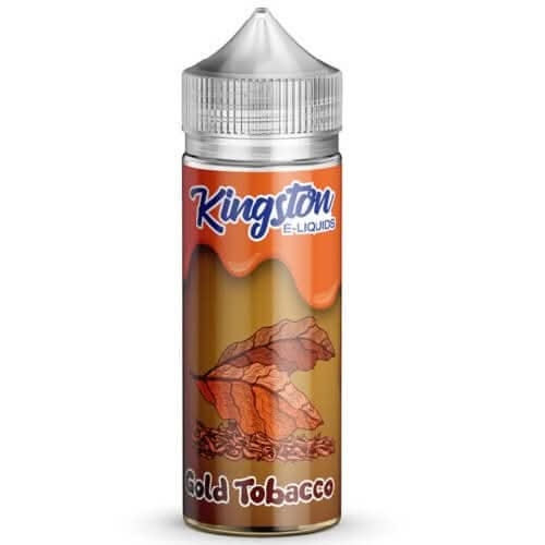 Kingston Shortfill 100ml E-Liquid Zingberry Range - Gold Tobacco