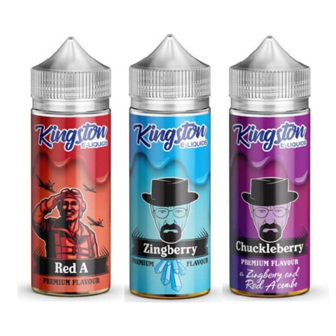 Kingston Shortfill 100ml E-Liquid | Zingberry Range | Buy 2 Get 1 Free - Eliquid Base-Chuckleberry