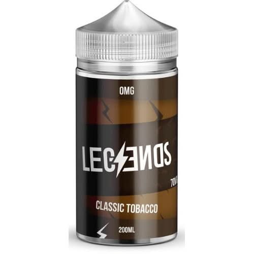 Legends Shortfill E-Liquid 200ml - Classic Tobacco