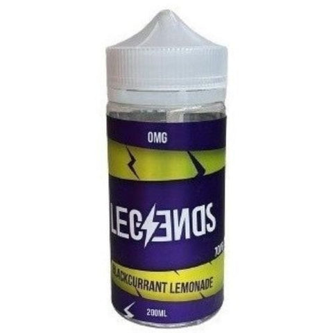 Legends Shortfill E-Liquid 200ml - Eliquid Base-Blackcurrant Lemonade