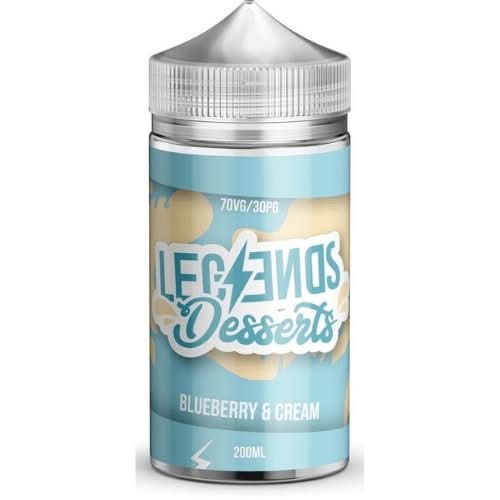 Legends Shortfill E-Liquid 200ml - Blueberry & Cream
