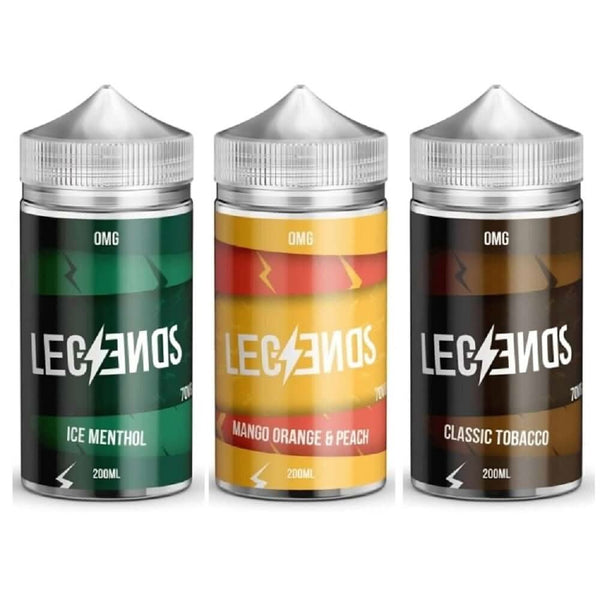Legends Shortfill E-Liquid 200ml 70/30 VG/PG, Made in UK Eliquid Base Legends Shortfill E-Liquid 200ml 70/30 VG/PG, Made in UK Eliquid Base