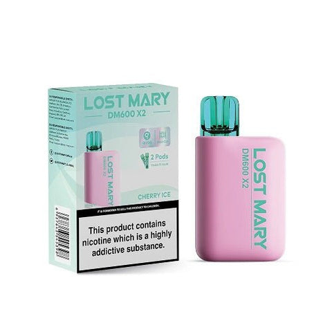 Lost Mary DM600 Disposable Pod Device - 20MG - Eliquid Base-Cherry Ice