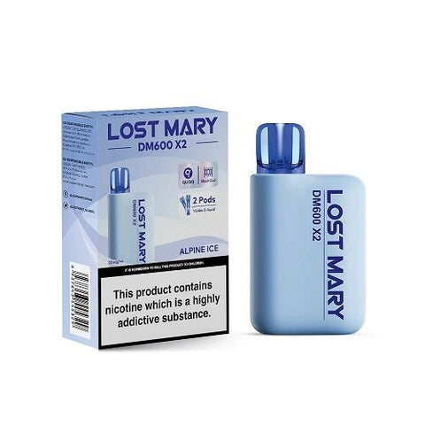 Lost Mary DM600 Disposable Pod Device - 20MG - Eliquid Base-Alpine Ice