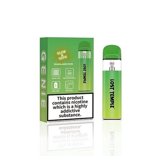 Lost Temple Genie Vape Kit (Glow & Vape) -Green Yellow