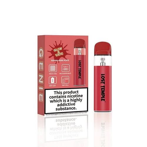 Lost Temple Genie Vape Kit (Glow & Vape) -Red