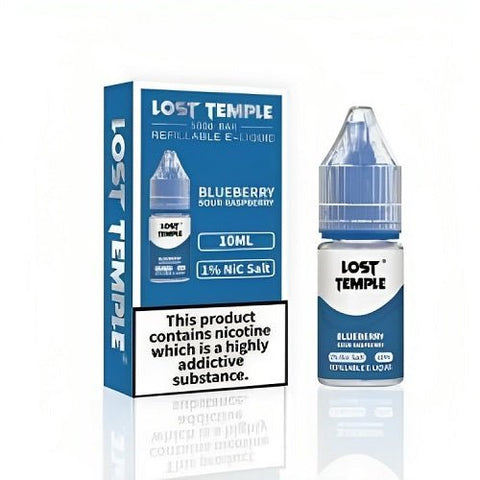 Lost Temple Nic Salts 10ml - Box Of 10 - Eliquid Base-Blueberry Sour Raspberry