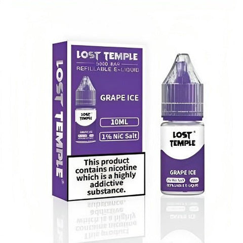 Lost Temple Nic Salts 10ml - Box Of 10 - Eliquid Base-Grape Ice