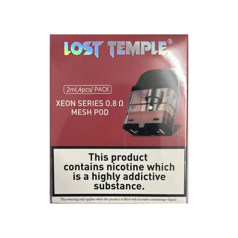 Lost Temple Xeon Mini Replacement Pods - Pack of 4 - Eliquid Base-