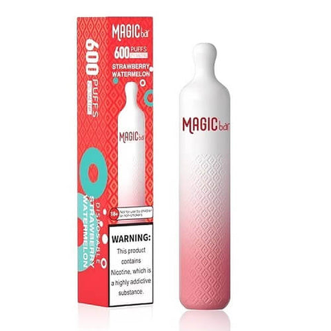 Magic Bar Q 600 Puff Disposable Device | 20MG - Eliquid Base-Strawberry Watermelon