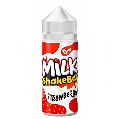 Milkshake Bar Shortfill 100ml E-Liquid - Eliquid Base-Strawberry