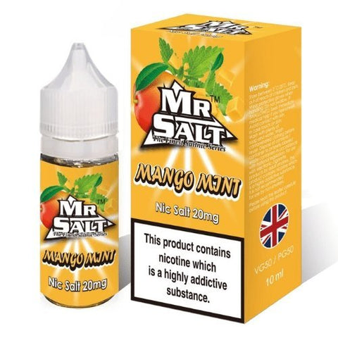 Mr Salt 10ml Nic Salt Eliquid (3x) - Eliquid Base-Mango Mint