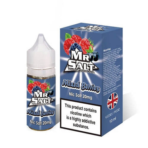 Mr Salt 10ml Nic Salt Eliquid (3x) - Eliquid Base-Mixed Berries