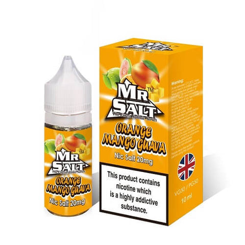 Mr Salt 10ml Nic Salt Eliquid (3x) - Eliquid Base-Orange Mango Guava
