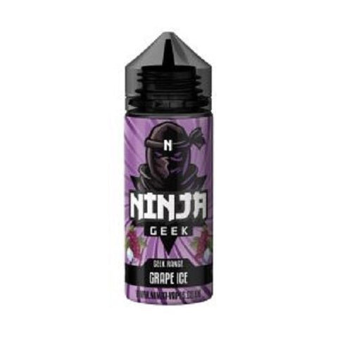 Ninja Geek 100ml Shortfill E-liquid - Eliquid Base-Grape Ice