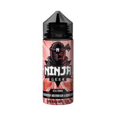Ninja Geek 100ml Shortfill E-liquid - Eliquid Base-Strawberry Watermelon & Bubblegum