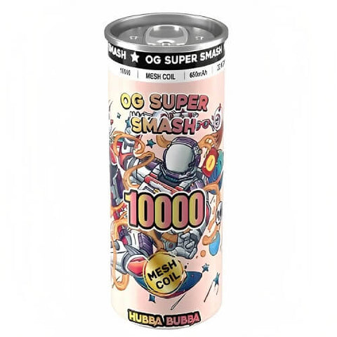 OG Super Smash 10000 Disposable Vape Pod Device - 20MG - Eliquid Base-Hubba Bubba
