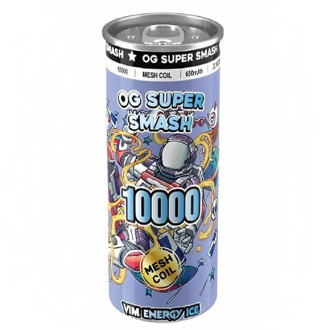 OG Super Smash 10000 Disposable Vape Pod Device - 20MG - Eliquid Base-Vim Energy Ice