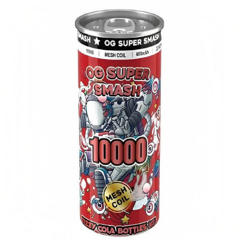 OG Super Smash 10000 Disposable Vape Pod Device - 20MG - Eliquid Base-Fizzy Cola Bottles Ice