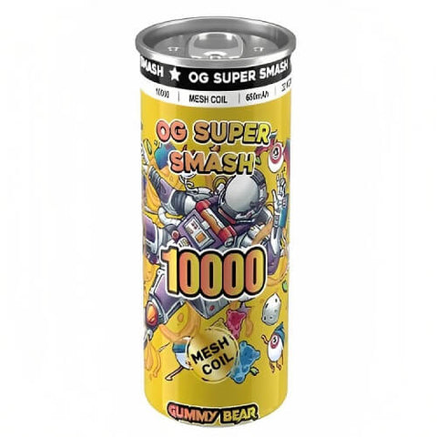 OG Super Smash 10000 Disposable Vape Pod Device - 20MG - Eliquid Base-Gummy Bear