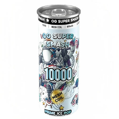 OG Super Smash 10000 Disposable Vape Pod Device - 20MG - Eliquid Base-Prime Ice Pop