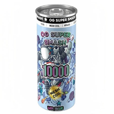 OG Super Smash 10000 Disposable Vape Pod Device - 20MG - Eliquid Base-Mr Blue