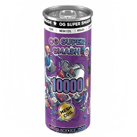 OG Super Smash 10000 Disposable Vape Pod Device - 20MG - Eliquid Base-Mr Black Ice Pop