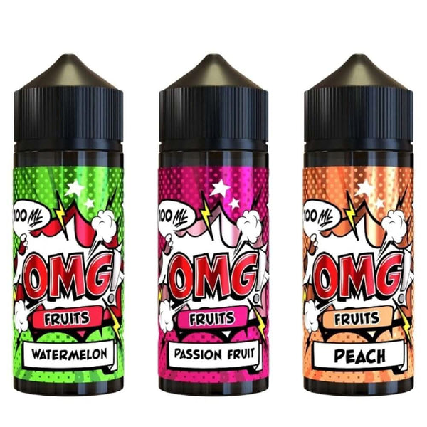 OMG Fruits Shortfill E-Liquid - 100ml - All Flavours Eliquid Base OMG Fruits Shortfill E-Liquid - 100ml - All Flavours Eliquid Base