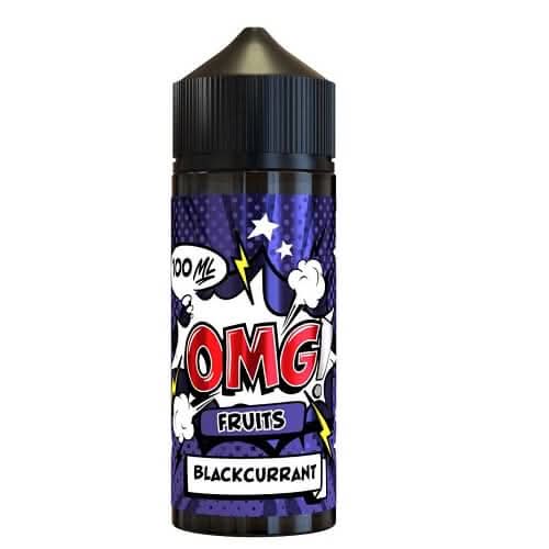 OMG Fruits Shortfill 100ml Eliquid -Blackcurrant