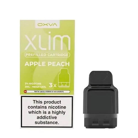 OXVA Xlim Prefilled Pods - Pack of 3 - Eliquid Base-Apple Peach