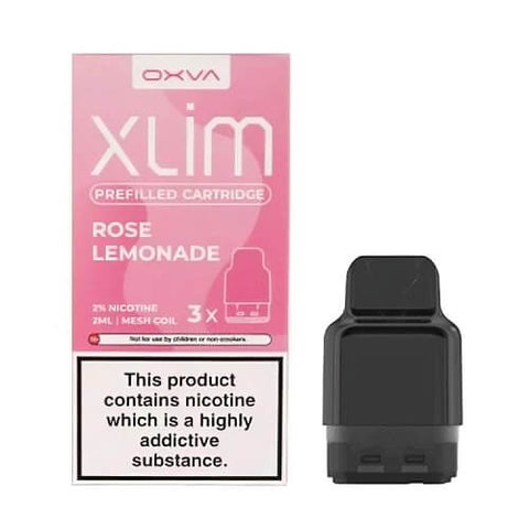 OXVA Xlim Prefilled Pods - Pack of 3 - Eliquid Base-Rose Lemonade