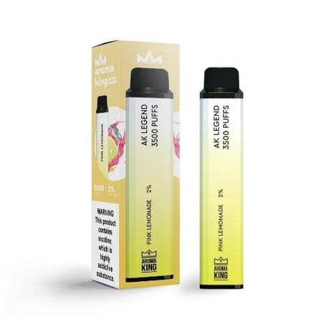 Pack of 10 Aroma King 3500 Disposable Pod Device | 20MG - Eliquid Base-Pink Lemonade