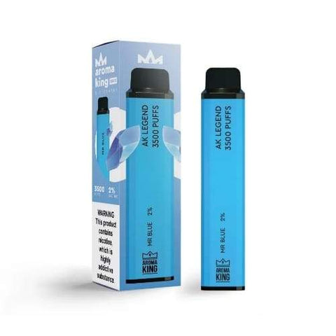 Pack of 10 Aroma King 3500 Disposable Pod Device | 20MG - Eliquid Base-Mr Blue