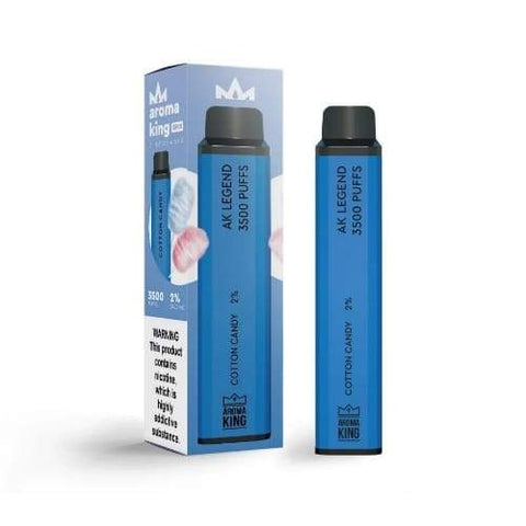 Pack of 10 Aroma King 3500 Disposable Pod Device | 20MG - Eliquid Base-Cotton Candy