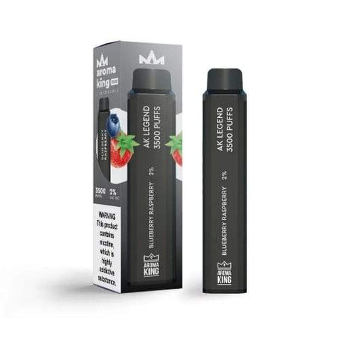 Pack of 10 Aroma King 3500 Disposable Pod Device | 20MG - Eliquid Base-Blueberry Raspberry