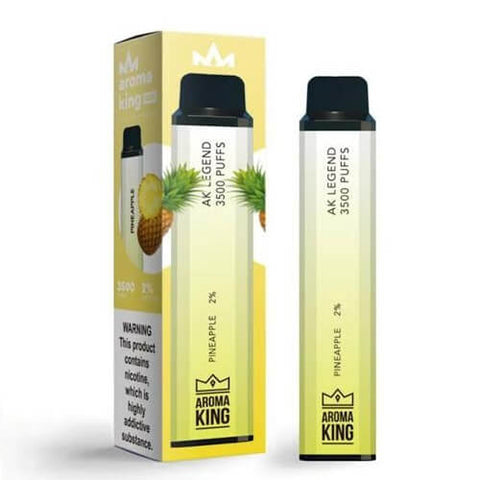 Pack of 10 Aroma King 3500 Disposable Pod Device | 20MG - Eliquid Base-Pineapple
